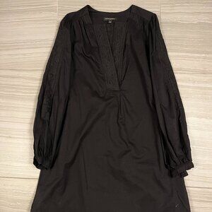 Banana republic Embroidered Cotton Long Sleeve Tunic Dress